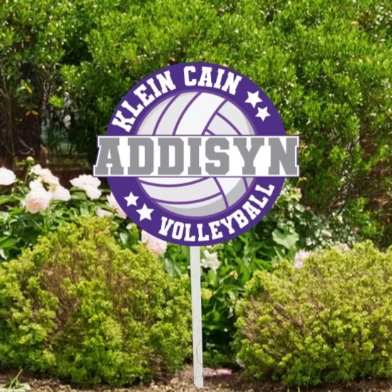Klein Cain Volleyball Yard Sign