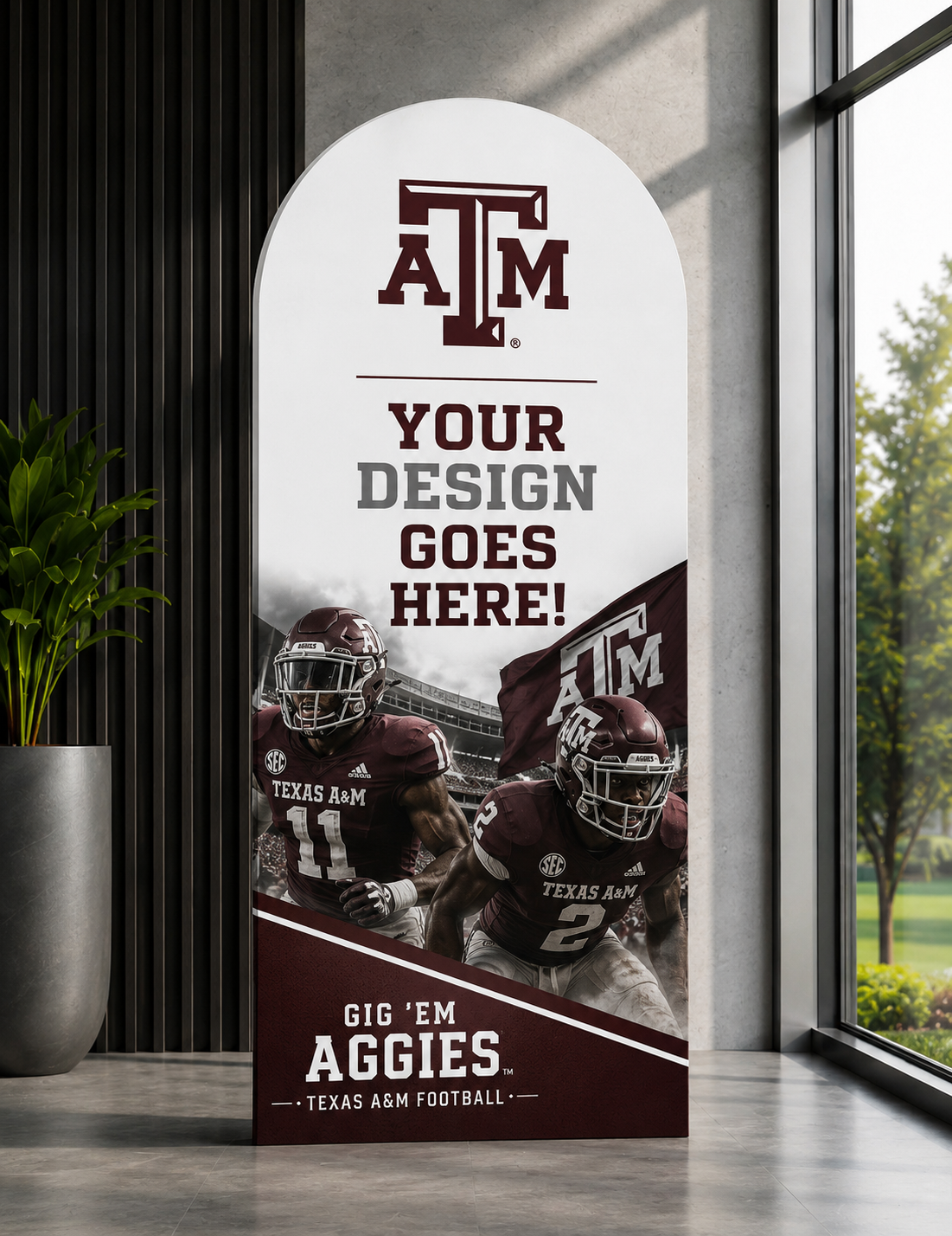 Custom Arch White Foam Boards and Backdrops