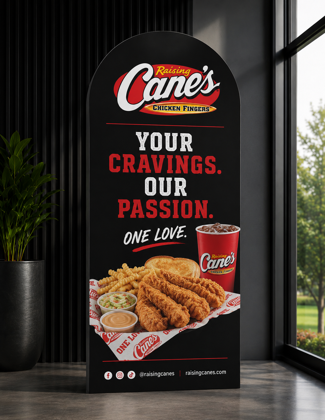 Custom Arch Black Foam Boards and Backdrops