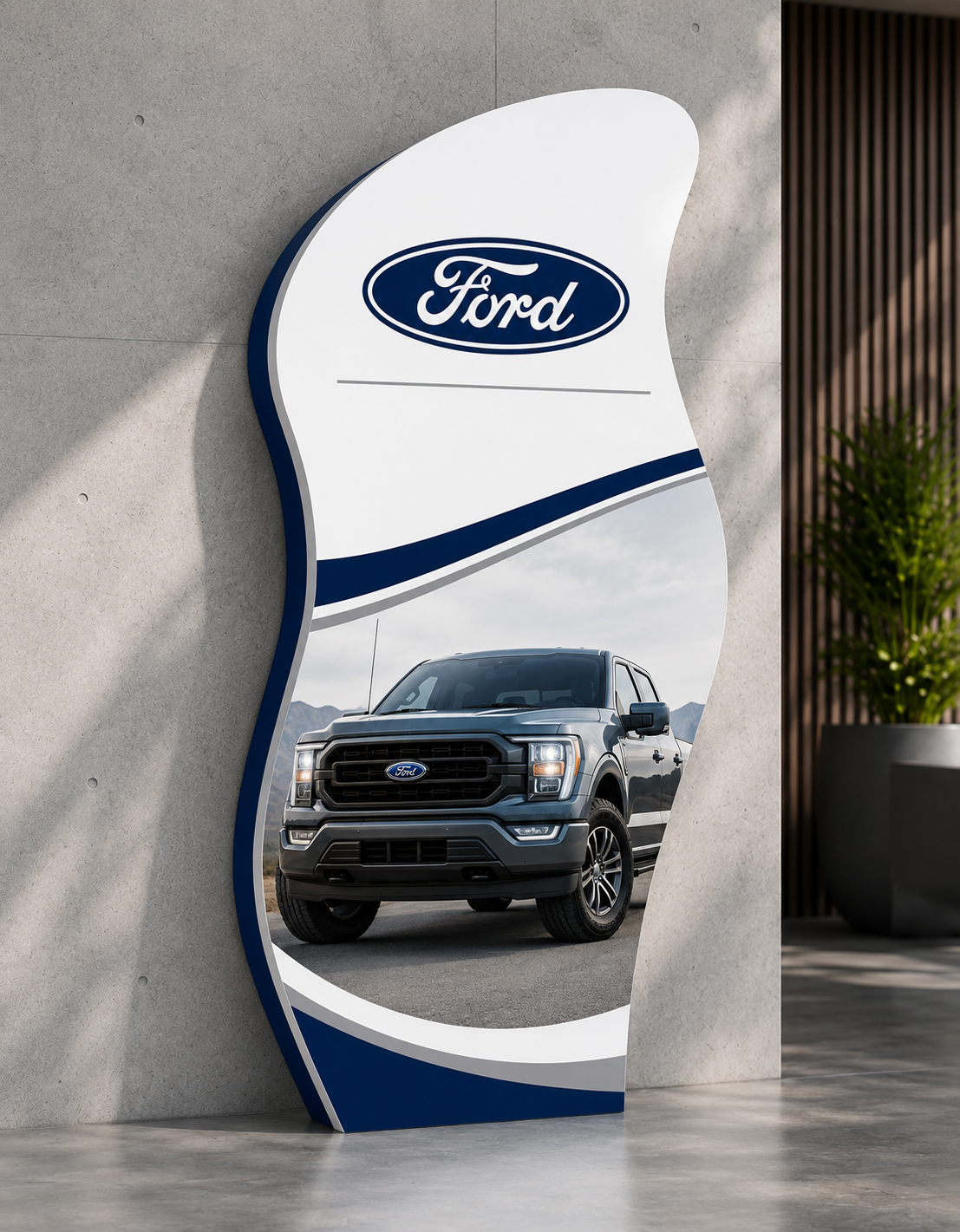 Custom Shaped White Foam Boards and Backdrops